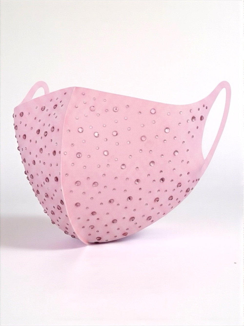 Pink Rhinestone Face Mask Sparkly Reusable Fashion Party Mask NWT